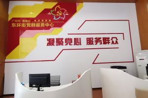 球友会(中国)集团党支部书记陈文舒到东环街党群企综合服务中心参访交流